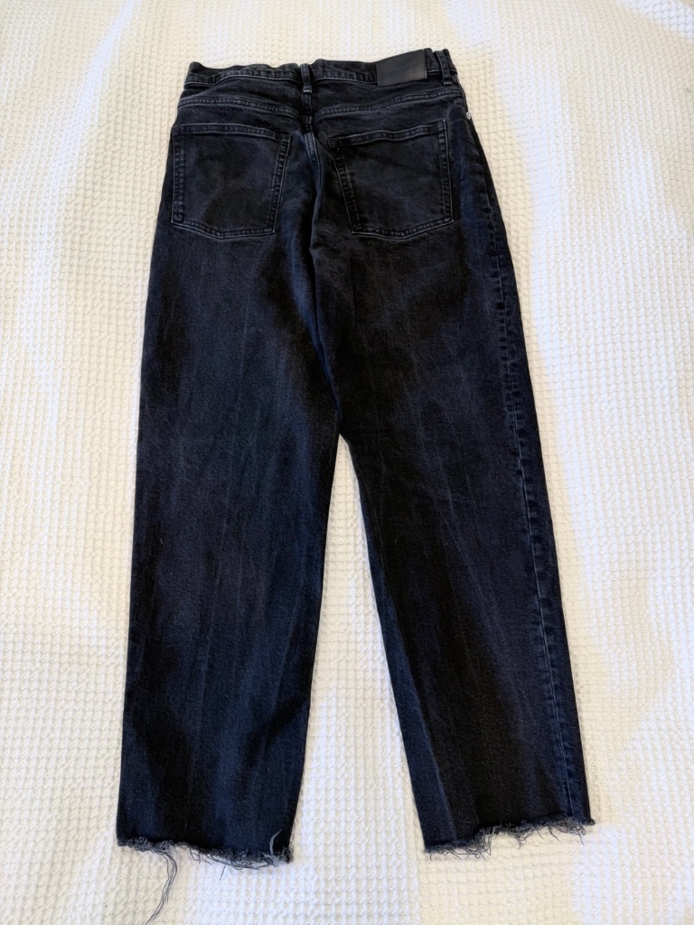 Everlane The Way-High Jean Washed Black Raw Hem Sz 29 Long EUC